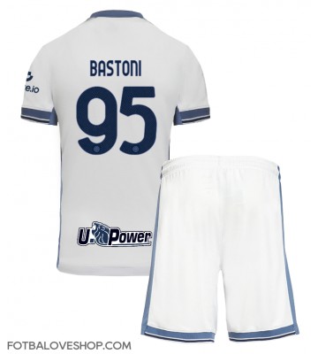 Inter Milan Alessandro Bastoni #95 Dětské Venkovní Dres 2024-25 Krátký Rukáv (+ trenýrky)